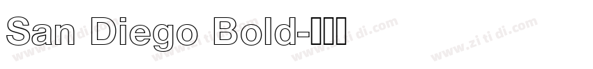 San Diego Bold字体转换